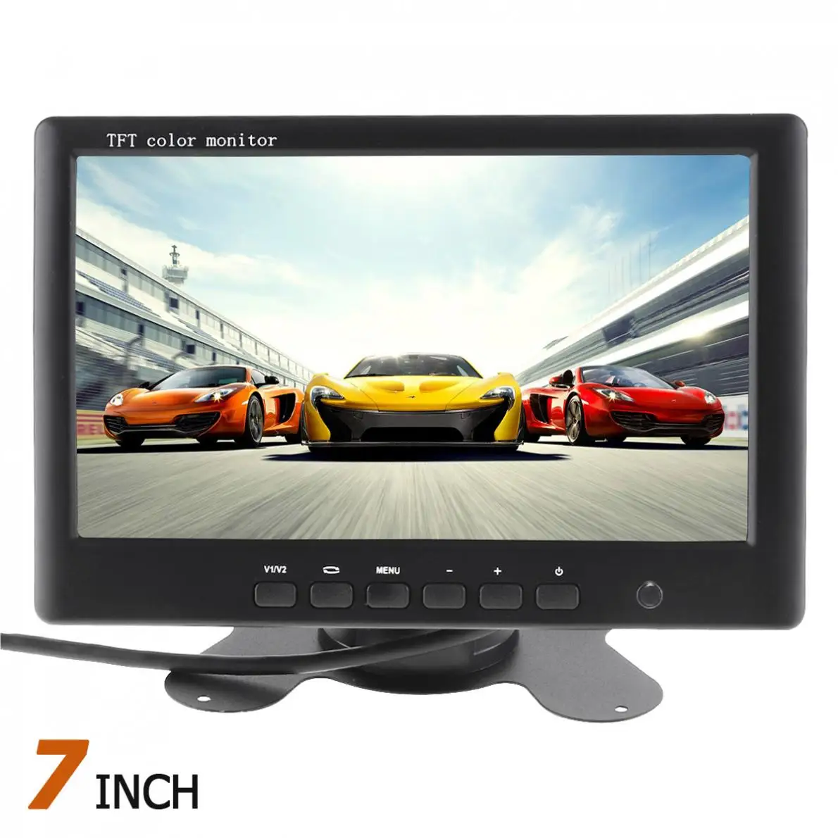 7 ''цветной TFT ЖК-монитор заднего вида для автомобиля HD 800x480 7 дюймов монитор заднего вида автомобиля с 2 видео входом