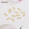 Jewellery Making Supplies 14K Gold Plated Two Open Ring Connector Clasps DIY Jewelry Components 100pcs/lot ► Photo 1/6