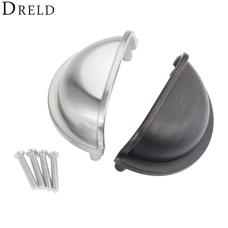 DRELD 87*41mm Vintage Furniture Handles Handware Retro Cabinet Knobs and Cupboard Door Drawer Antique Shell Pull Handle | Обустройство