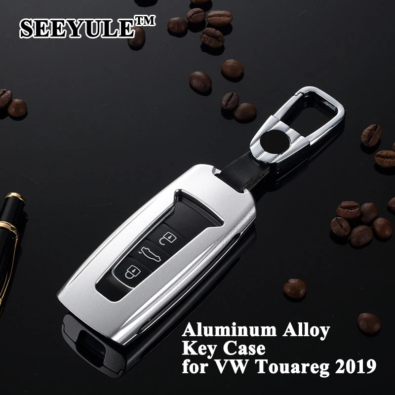 

1pc SEEYULE New Styling Car Key Cover Protector Key Case Shell Refit Car Accessories for VW Volkswagen Touareg 2019