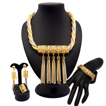 

gold jewelry sets fashion designs wholesale price gold necklace party fine jewelry wedding jewelry sets for brides