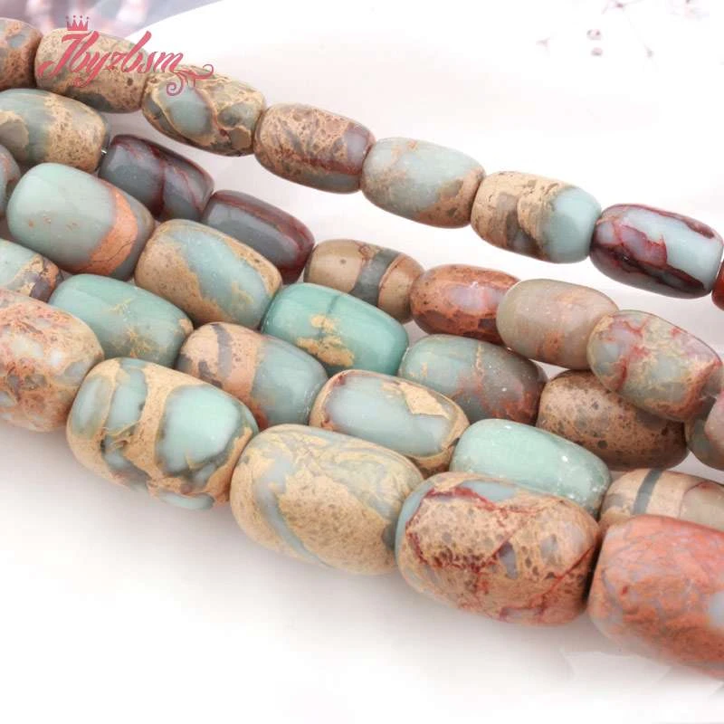 8x12,10x14,12x16mm Multicolor Column Shoushan Beads Loose Natural Stone Beads For DIY Necklace Bracelets Jewelry Making 15