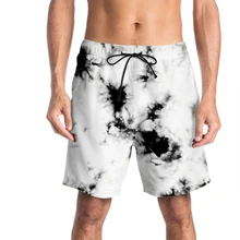 Летние шорты, мужские быстросохнущие повседневные пляжные шорты, мужские пляжные шорты с эластичной резинкой на талии