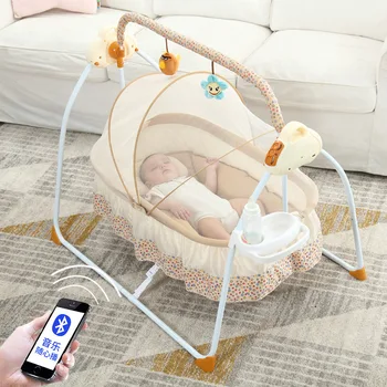 Electric Portable Baby Crib Netting Newborn Baby Folding Bed Bassinet Convertible Baby Crib Bedding Sets Innrech Market.com