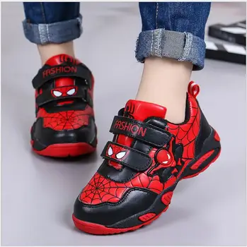 

Spring Autumn Toddler Kids Spiderman Shoes Boys Pu Leather Comfort Sport Children's Shoes Sneakers School Student Shoes for Boys