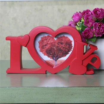 

Creative Love Design Plastic Combination Photo Frame Photo Studio Wedding Festival Photo Art Decoration Photo Frame Props