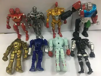 

2020 New Real Steel Zeus Atom Midas Adam Raider Robot Model Toys Gift Action Figure 8pcs/set 13cm