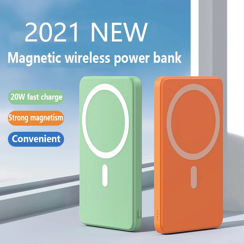 5000mAh 10000mAh Portable Magnetic Wireless Power Bank 15W Fast Charger For iPhone 12 13 13Pro Max Mobile Phone External Battery | Мобильные