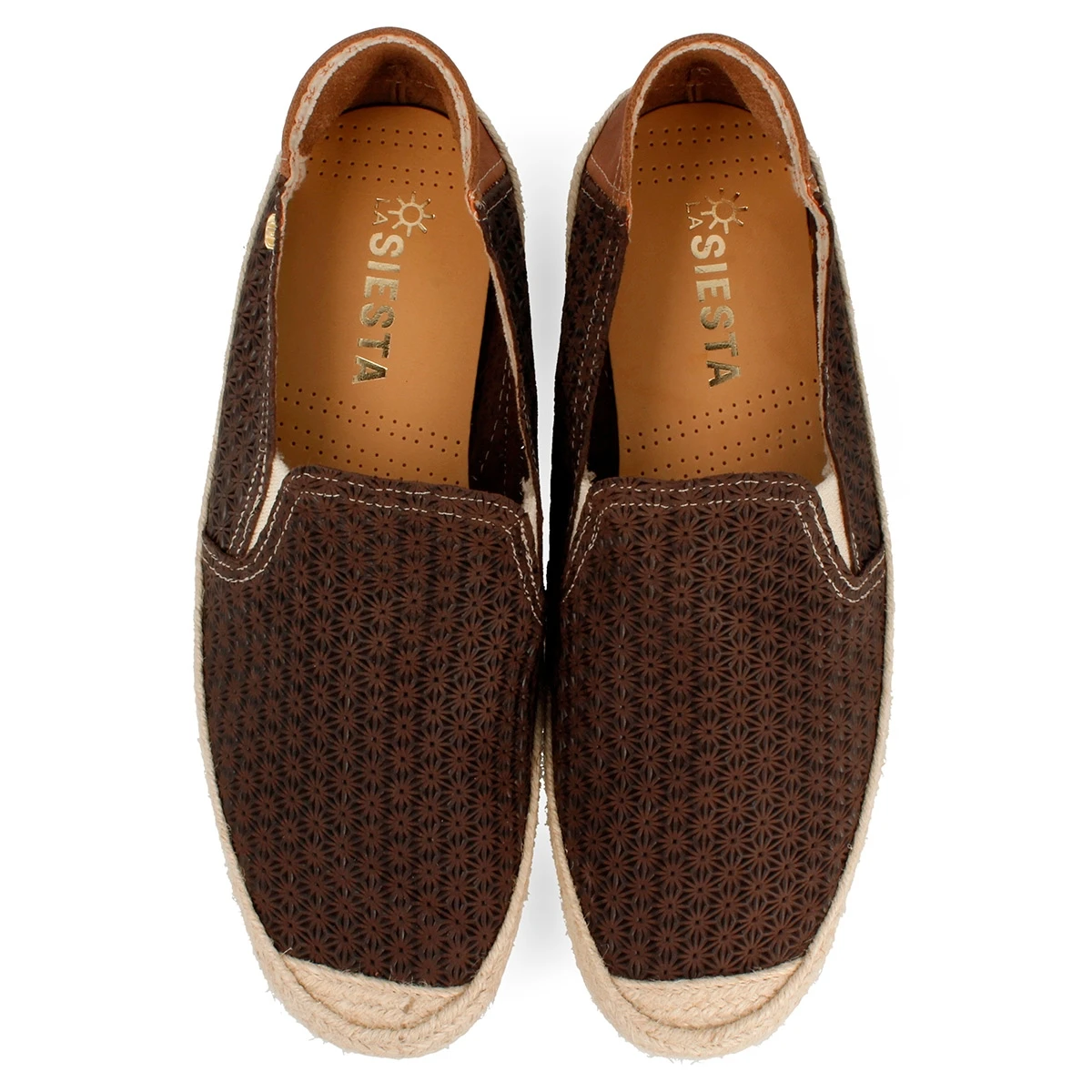 GIOSEPPO Alpargatas La Siesta marrones para hombre JAVEA|Sandalias de mujer| -