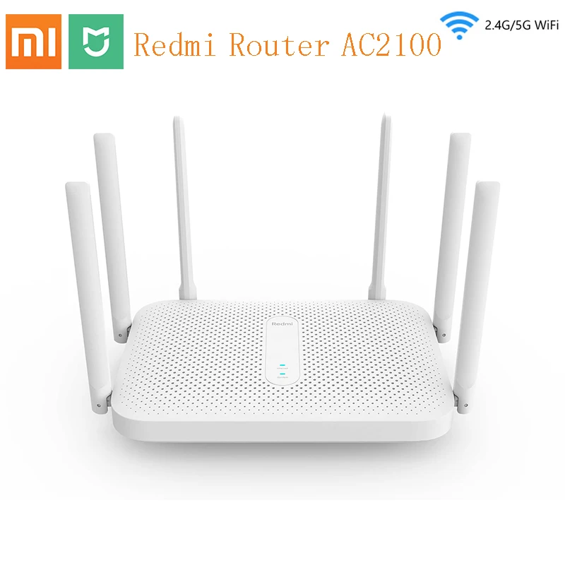 Xiaomi Redmi роутер AC2100 Gigabit 2 4G 5 0 GHz усиленный двухдиапазонный 2033 Мбит/с беспроводной