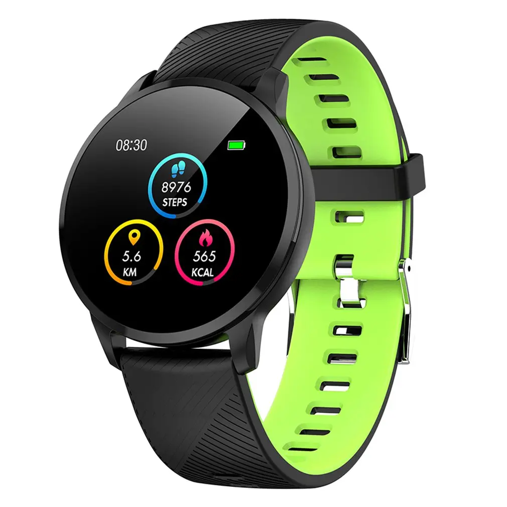 green tape Y16 Uwatch2 Смарт часы для Android IOS 1,33 'полный сенсорный экран IP67 водонепроницаемый фитнес-трекер браслет для женщин полностью металлический Unibod - Цвет: green tape