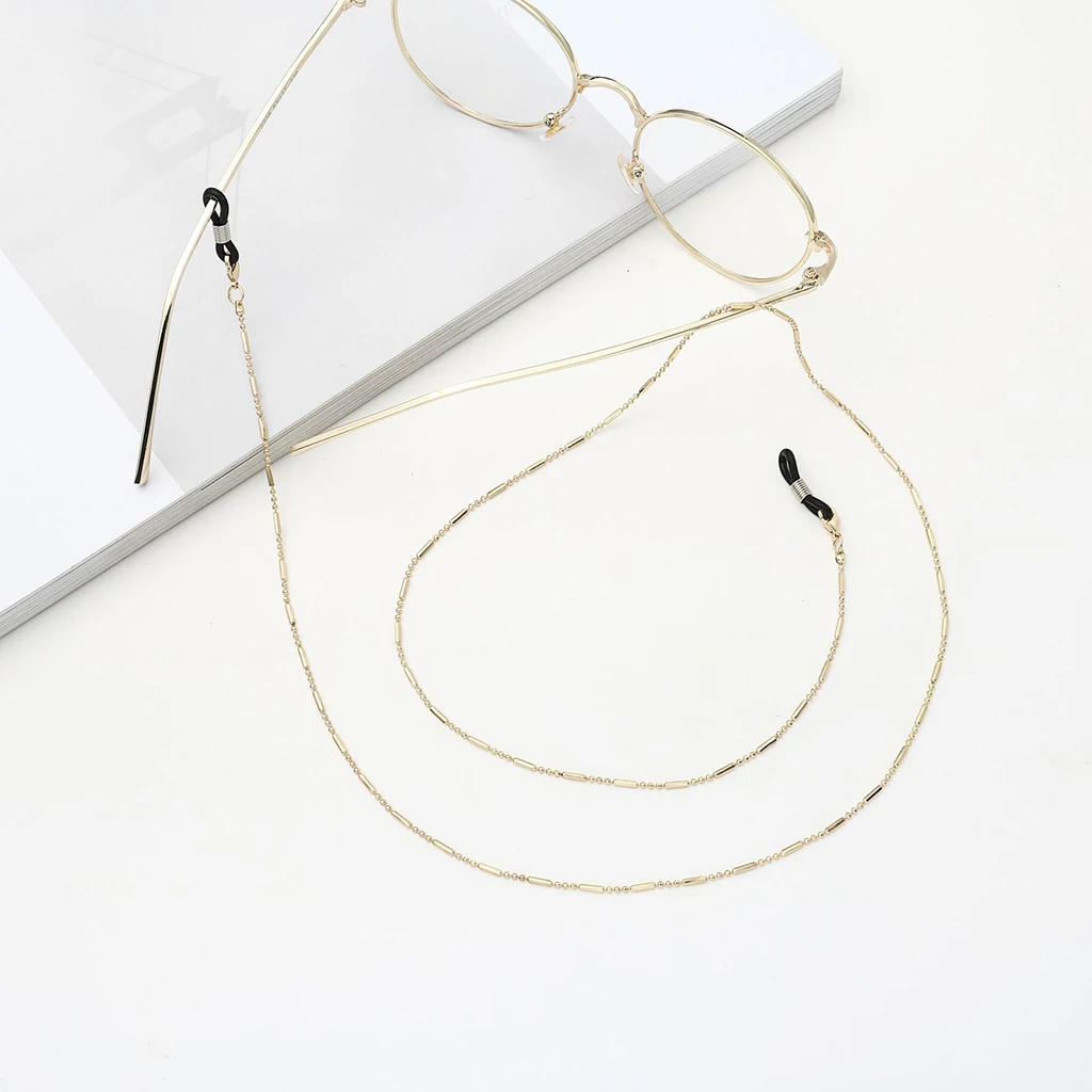 Metal Beaded Sunglasses Holder Rope Spectacles Straps Lanyard for Hanging Glasses for Kids Reading Writing