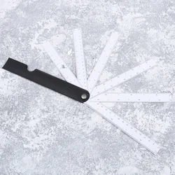 Setor dobrável régua multifuncional escala régua estudante desenho pintura arte suprimentos (branco)