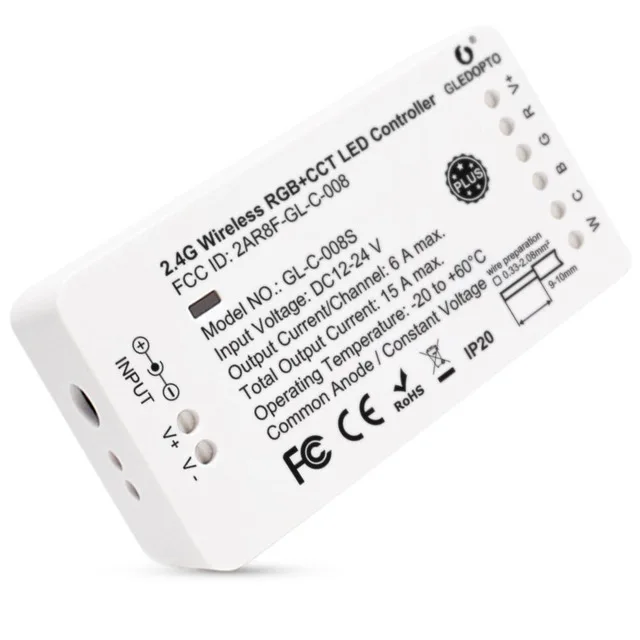 Zigbee smart RGB+ CCT светодиодный пульт управления плюс работает с Echo plus zigbee 3,0 шлюз или дистанционное управление APP phone control - Цвет: RGBCCT Plus