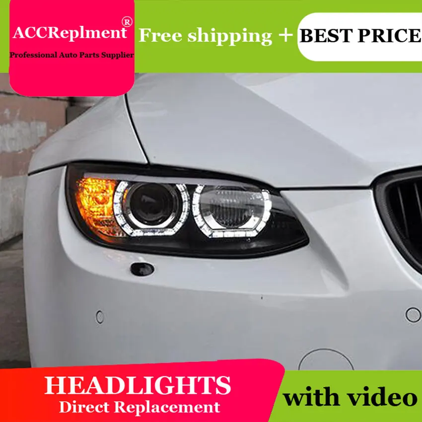 Auto.pro Headlights For Bmw M3 E92 E93 0813 Car Styling Bi Xenon Lens Led Light Guide Drl H7