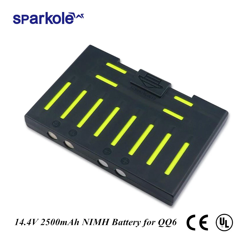 Аккумуляторная батарея Sparkole 14,4 В 2500 мА · ч для пылесоса Cleanmate QQ6 QQ6S, для робота-пылесоса QQ6 (UL & CE) Аккумуляторная батарея Sparkole 14,4 В 2500 мА · ч для пылесоса Cleanmate QQ6 QQ6S, для робота-пылесоса QQ6 (UL & CE)