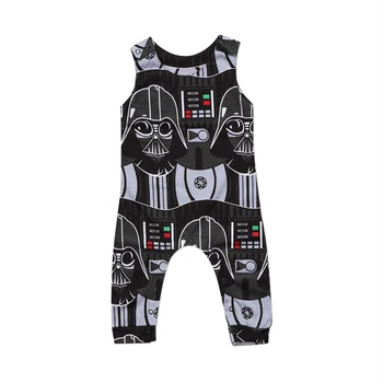 

Pudcoco US Stock 0-3 T Cute Toddler Kids Baby Boys Star Wars Sleeveless Romper Jumpsuit Clothes Outfits