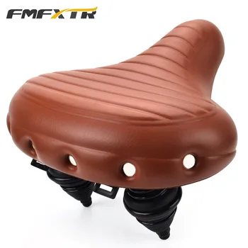 

Mountain Bike Seat Cushion Shock Absorption Ultra-Soft Retro Bicycle Thick Extra-large E-Bike Comfortable Saddle Coaster Accesso