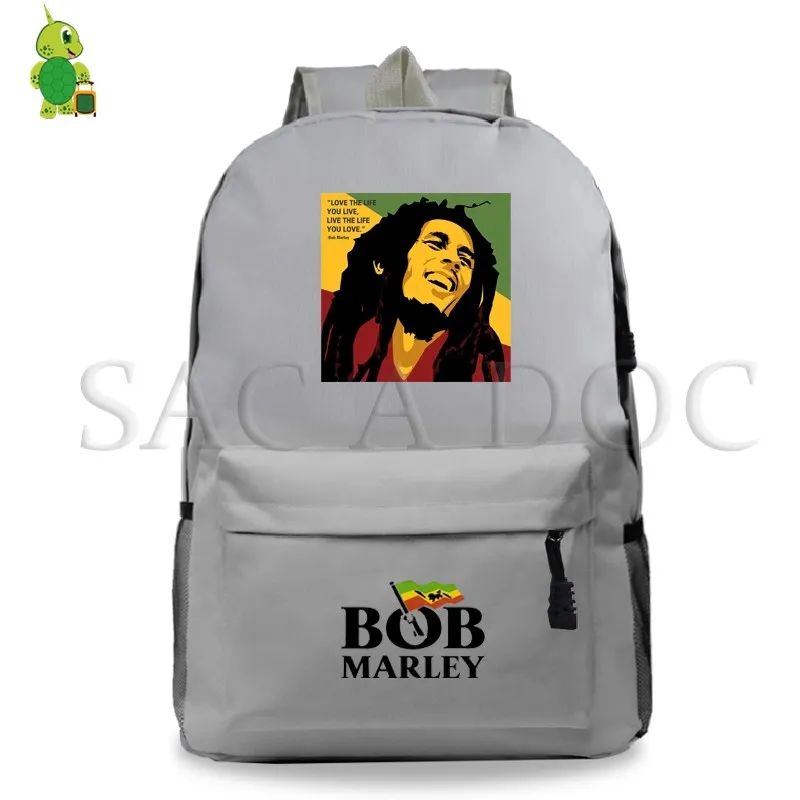 Bob Marley Legend рюкзак для подростков, брезентовые школьные сумки для женщин и мужчин, рюкзак для ноутбука, детские сумки для книг, Модный повседневный рюкзак для путешествий - Цвет: 3