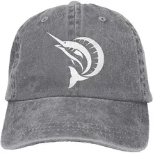 Мужская и женская Регулируемая джинсовая бейсбольная Кепка из окрашенной пряжи s милая Парусная Кепка в стиле хип-хоп