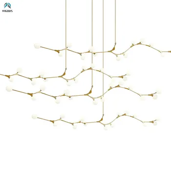 

Modern Villa Led G9 Led Chadelier Rod Hang Chandelier Lighting Led Lustre Luminarias Dining Room Rotatable Chandelier Lamparas