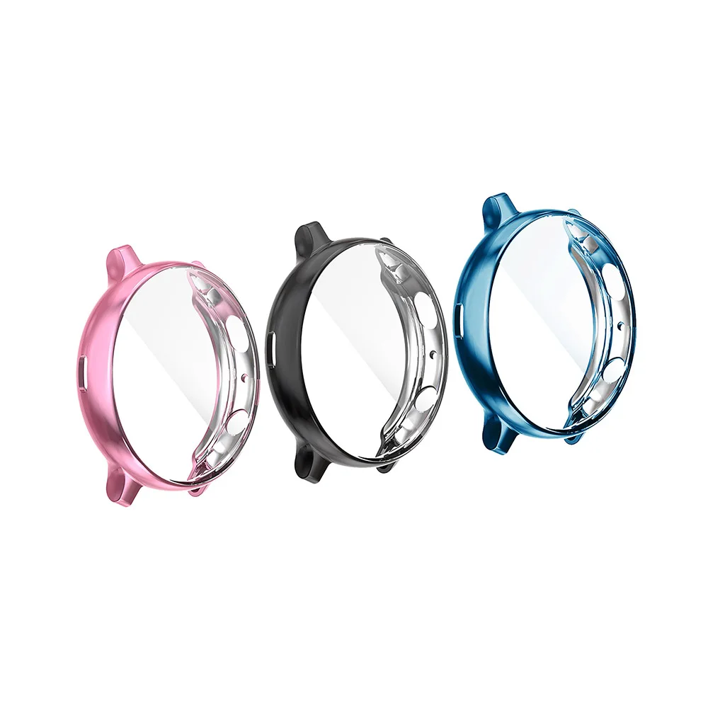 

3PACK TPU Screen Protector Case Cover For Samsung Galaxy Active2 Watch 40mm/44mm Anti-Scratch Electroplated Slim Bumper Cover