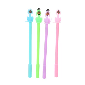 

40 pcs/lot Cute Dog Black Refill Neutral Pen Stationery Korean Signature Gel Pens Student Water-Based Pen school supplies