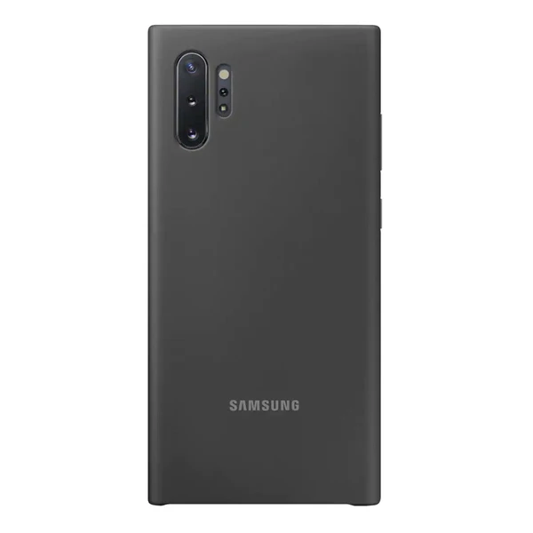 Официальный силиконовый чехол samsung, защитный чехол для Galaxy Note10 Plus Note10 NoteX, модные чехлы корпуса мобильных телефонов - Цвет: Black