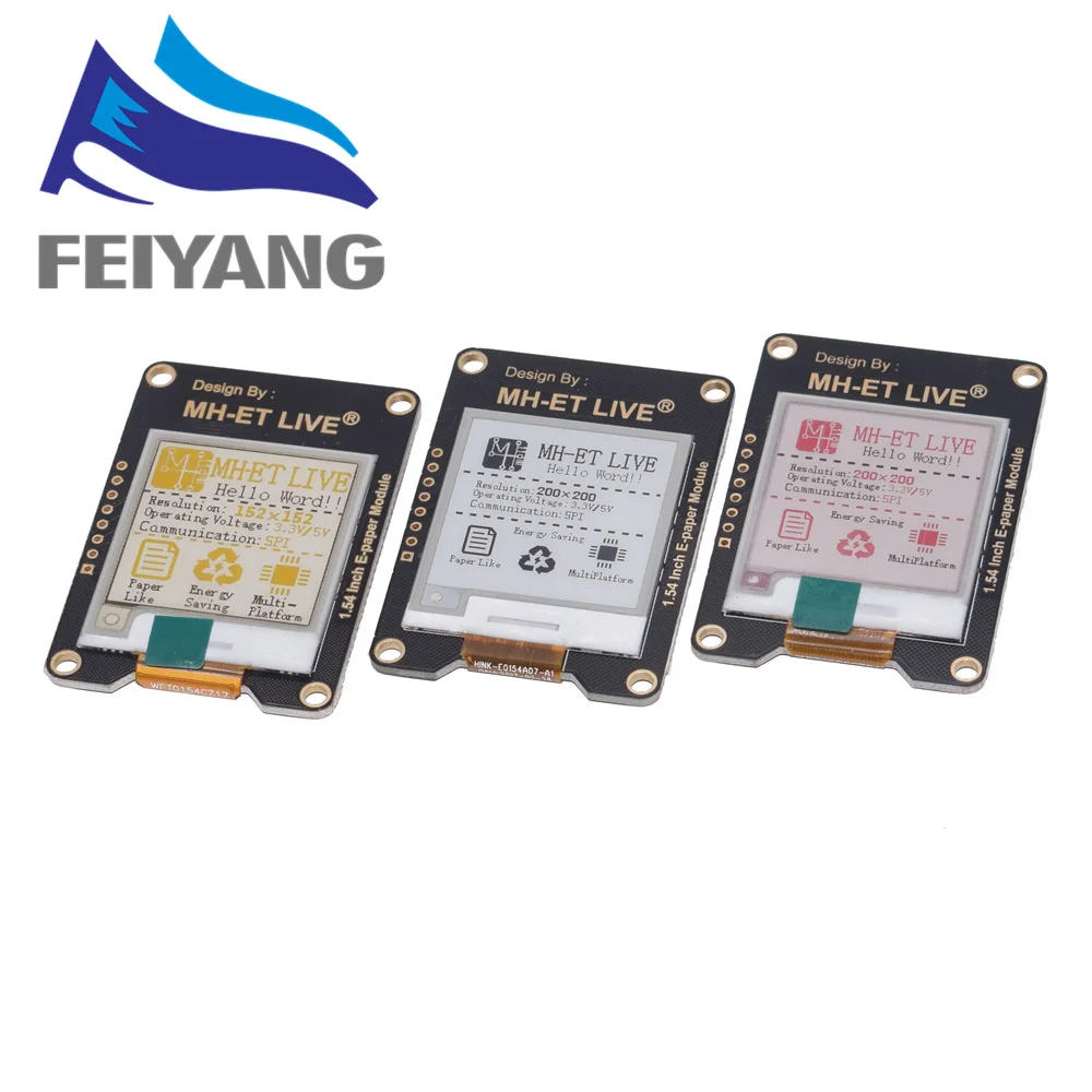 

10PCS 1.54 Inch Epaper Module E-paper E-Ink EInk Display Screen SPI Support Global/Part For Arduino STM raspberry pi ESP32