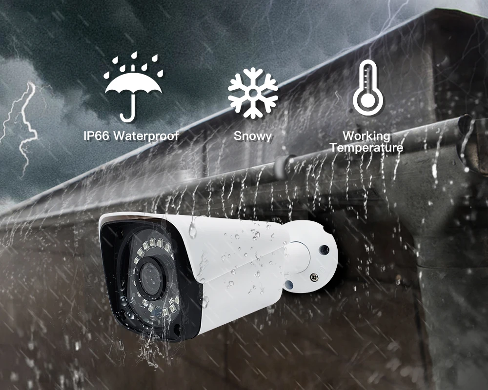 AHD HD камера наблюдения ночного видения 720 P/1080 P/5MP домашняя наружная Водонепроницаемая CCTV монитор объектив металлическая аналоговая цилиндрическая камера