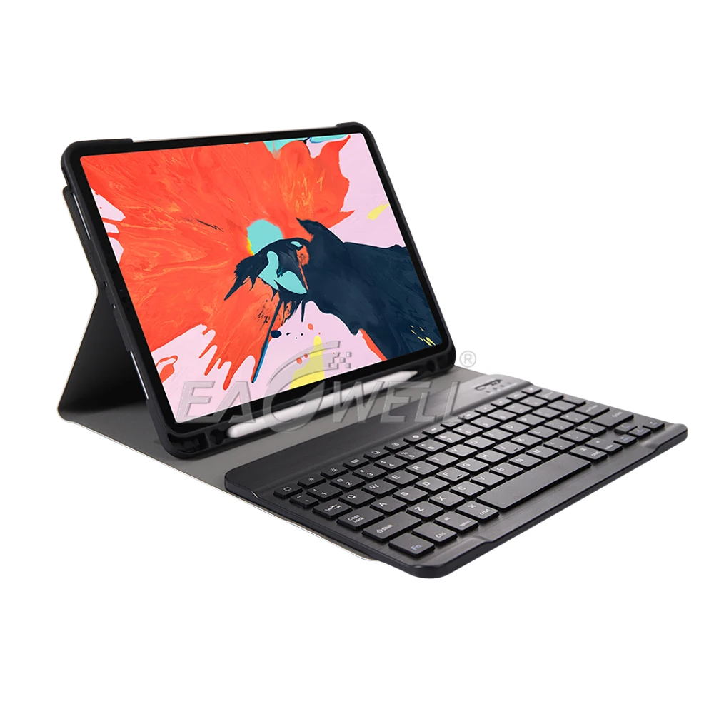Беспроводная bluetooth-клавиатура для планшета, Чехол для iPad Pro 11, кожаный флип-чехол для iPad Pro 11 с держателем карандаша