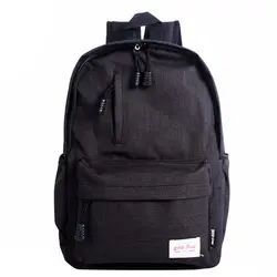 Льняной Маленький Рюкзак Школьная Сумка унисекс для подростков школьный рюкзак для учащихся рюкзаки рюкзак для книг дорожная сумка, черный