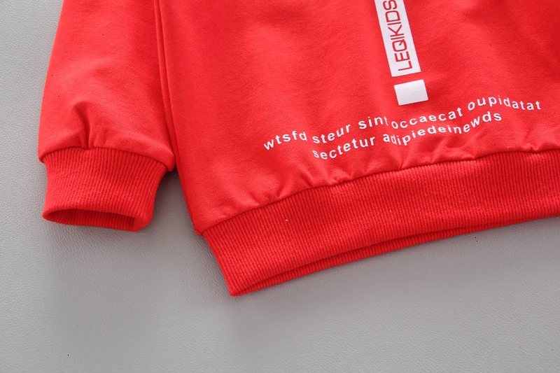 Roupas de Algodão do Bebê Crianças da Forma da Criança Fatos de Treino Primavera Outono Crianças Menino Menina Carta Imprimir t Camisa Calças 2 Pçs - Sets Infantil 15 Mamãe e Bebê