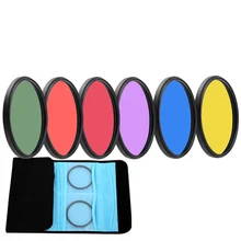กล้องที่มีสีสัน Filter 37 40.5 43 46 49 52 55 58 62 67 72 77 82มม.เลนส์สีตัวกรองสำหรับ Nikon Sony Canon DSLR อุปกรณ์เสริม