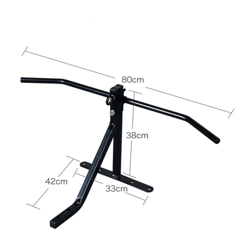 Черный Indoor Wall Hanging Sandbag Frame Wall Mounted Bracket For Punching Boxing Bags Home Horizontal Bar Fitness Training Equipment - Цвет: Черный
