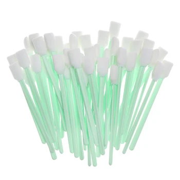 

50Pcs/Pack Dust-Free Cotton Swab Wiping Stick Photo Machine Inkjet Printer Nozzle Cleaning Cotton Tool Sponge Cotton Swab