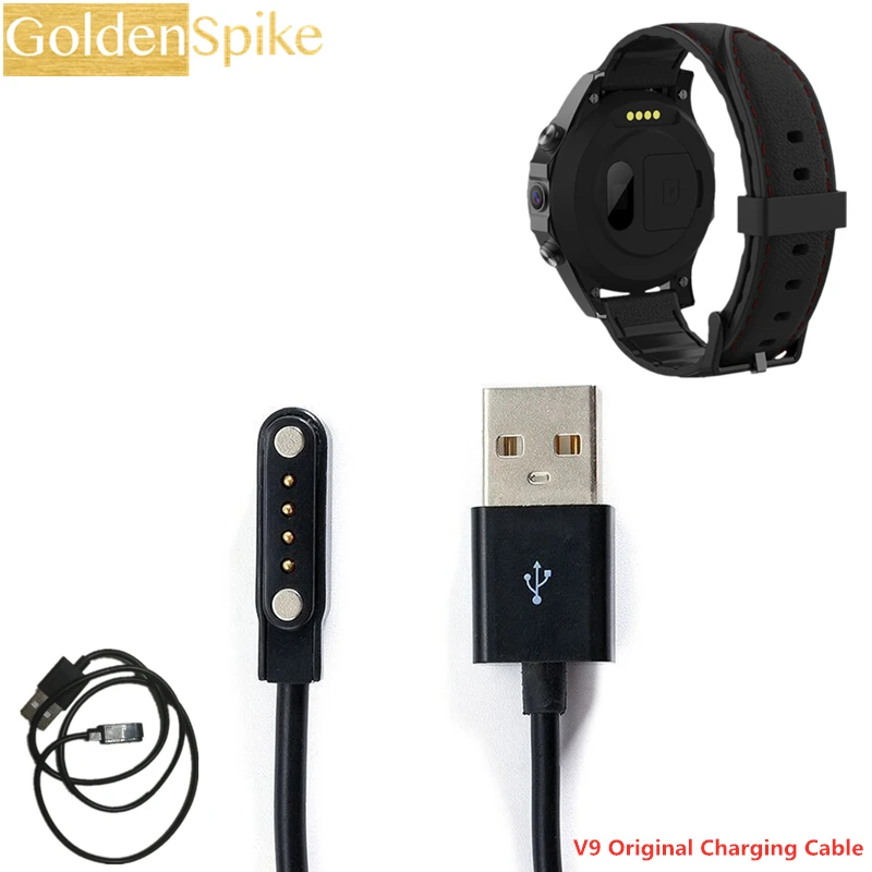 

V9 Luxury Business Smart Watch Original Charging Cable 4 Pin Port Magnetics USB Power Charger Cables For V9 Smartwatch