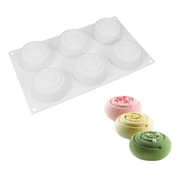 

Tornado Vortex French Italian Mousse Cake Silicone Mold Food Silicone Dessert Mold
