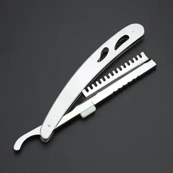 

Kemei Men Shaving Barber Tools Hair Razor Blades Antique Folding Shaving cutter Stainless Steel Straight razor Holder