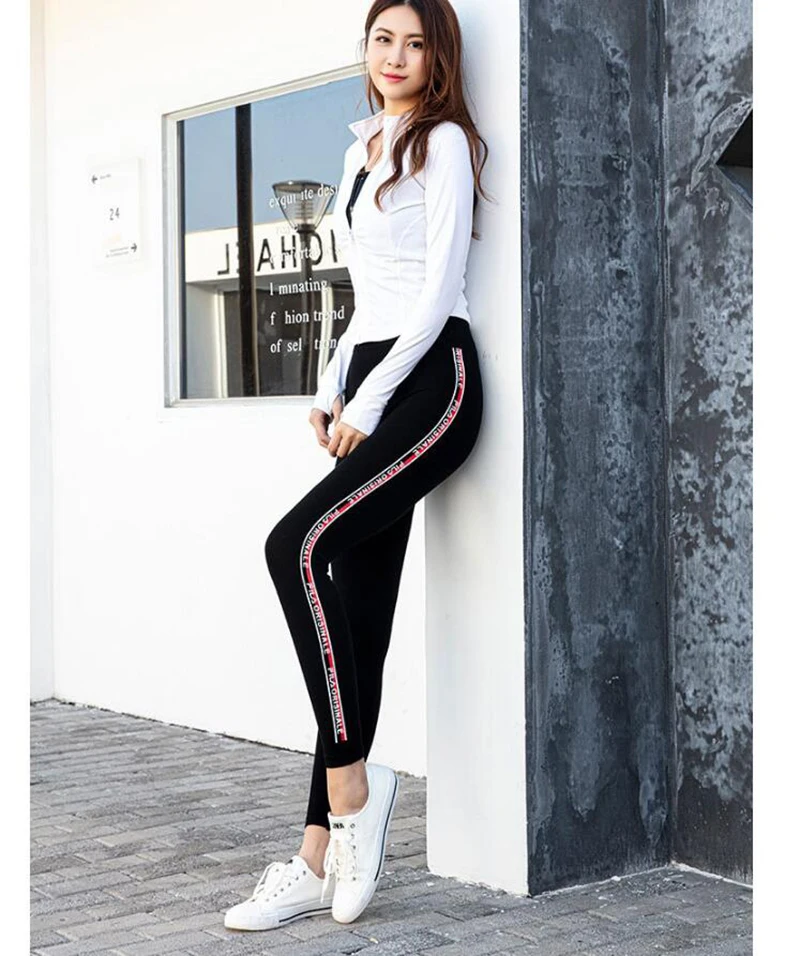 Женские леггинсы, высокие эластичные тонкие леггинсы для фитнеса, женские спортивные штаны, леггинсы для спортзала, спортивные брюки, колготки для тренировок, штаны для бега