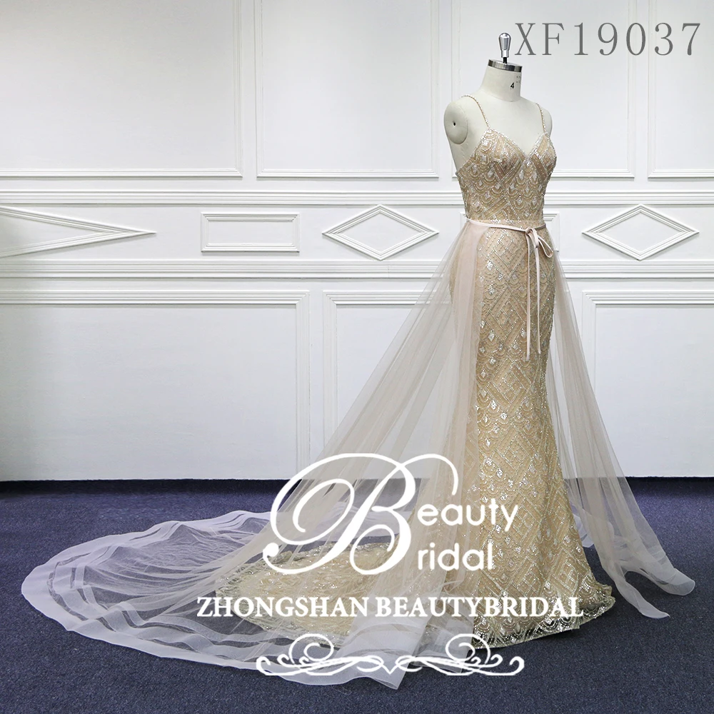 

Wedding Dress 2019 Romantic Lace Up Back Princess Lace Robe De Mariage Bride Gowns Vestido de Noiva XF19037