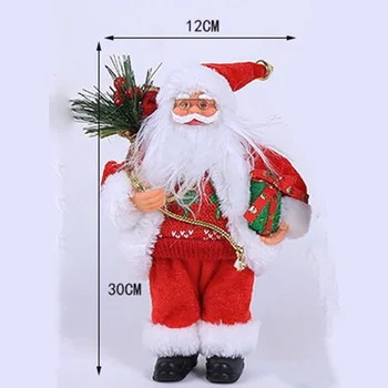 

Decoration Santa Claus Rustic Father Christmas Sitting Ornament Holiday