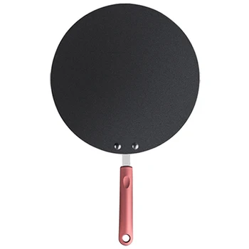 

Hot Aluminum Alloy Pancake Pan Crepe Maker Flat Pan Griddle Pan with Spreader & Spatula Crepe Griddle