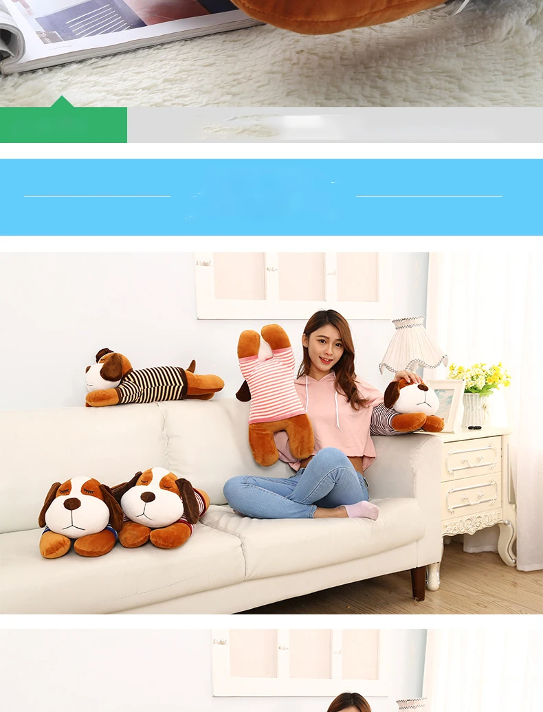 55cm 1pc new cartoon plush stuffed dog big dolls cute plush animal children birthday gift dog plush pillow WJ113