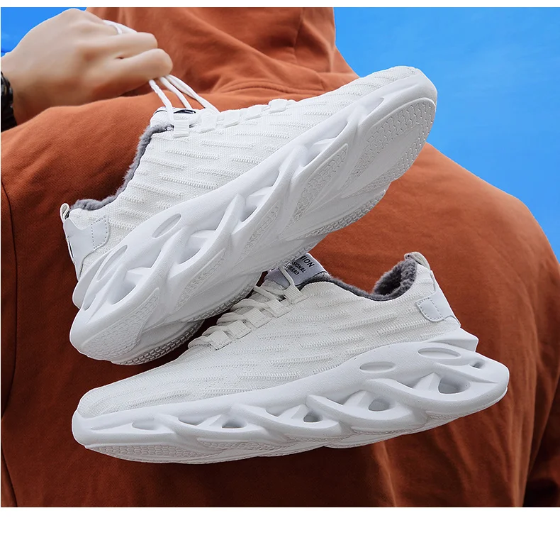 Мужская теннисная обувь; Tenis Masculino; коллекция 2019 года; сезон осень-зима; Новинка; уличная теплая спортивная обувь; удобные плюшевые