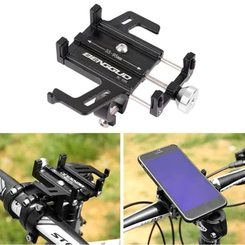 

Bicycle Motorcycle Phone Mount Aluminum Alloy Bike Phone Holder Adjustable Bicycle Phone Seat Anti-shake Mountain Bike Cell Phon