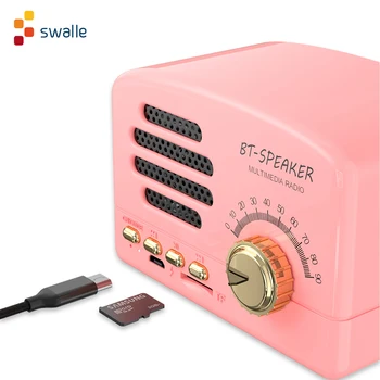 

Mini Bluetooth Speaker multimedia radio Portable Speaker Bluetooth 4.2 speaker for Outdoors, Home support TF card mode