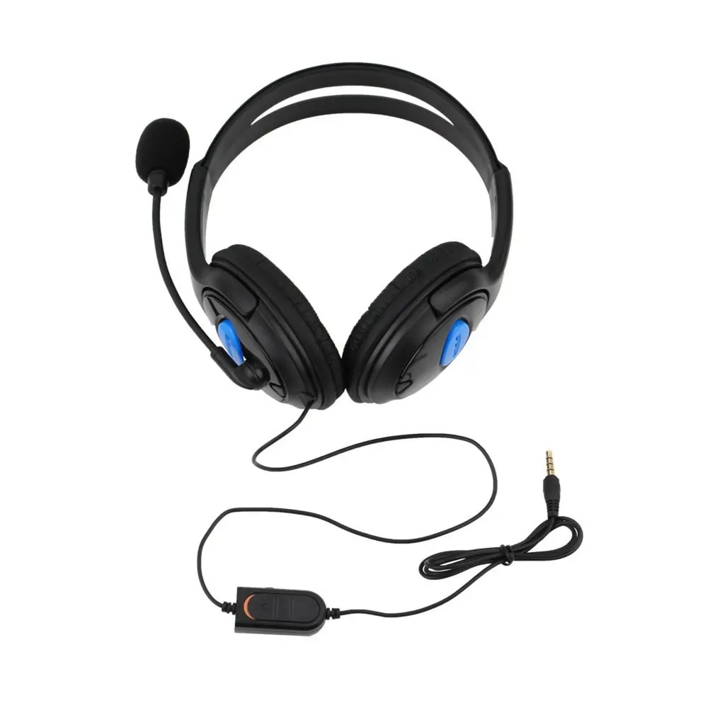 

Wired Gaming Headset Earphone with Mic Microphone Stereo Bass Dinner for Sony PS4 PlayStation 4 Gamer Communicate Headphone