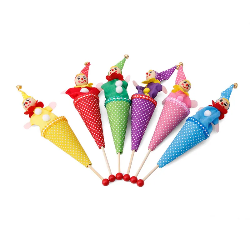

Retractable Smiling Clown Hide Cat Seek Play Jingle Bell Baby Kid Funny Gift Toy R9UE