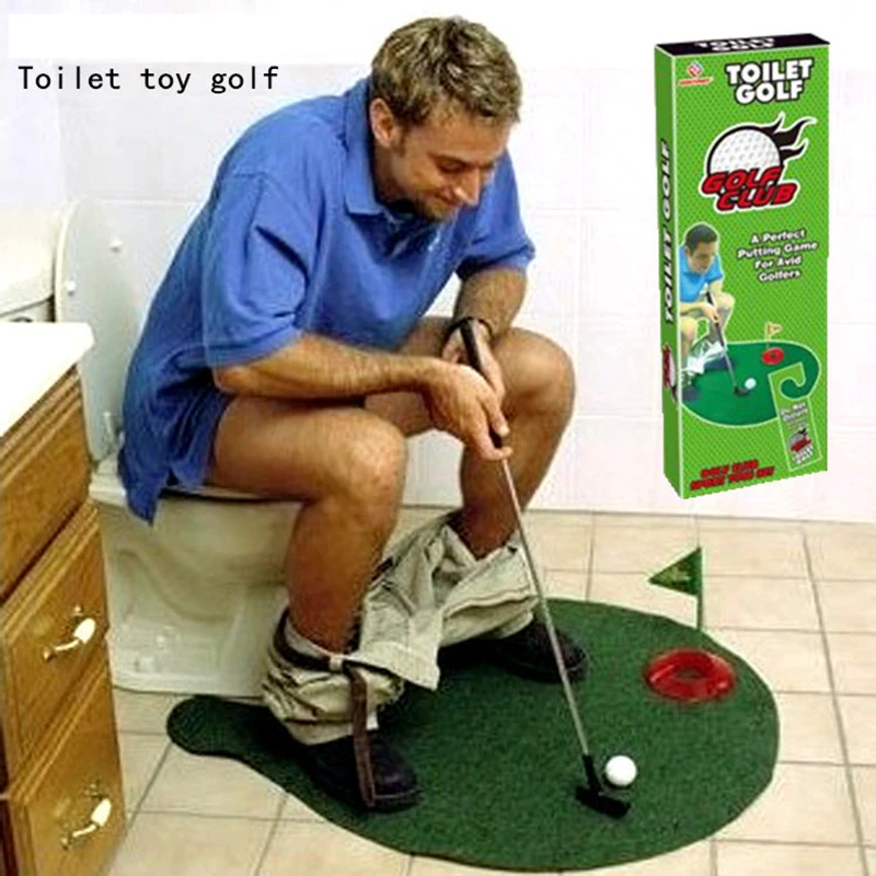 

New and strange children's sports fitness toilet golf course mini pusher Exerciser toy
